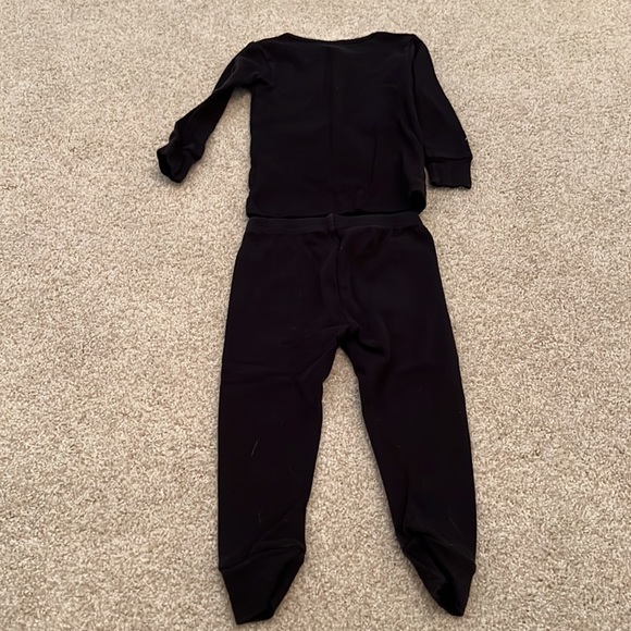 18M skeleton glow in the dark pajamas cotton black baby girls 18M - Picture 3 of 3